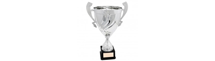 SILVER ITALIAN - CLASSIC METAL TROPHY CUP - 3 SIZES TO 21''